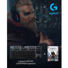 Logitech - G915 TKL Tactile Gaming Keyboard + Assassin’s Creed: Valhalla PC Bundle - Fri fragt og klar til levering - Prismatch - Sort