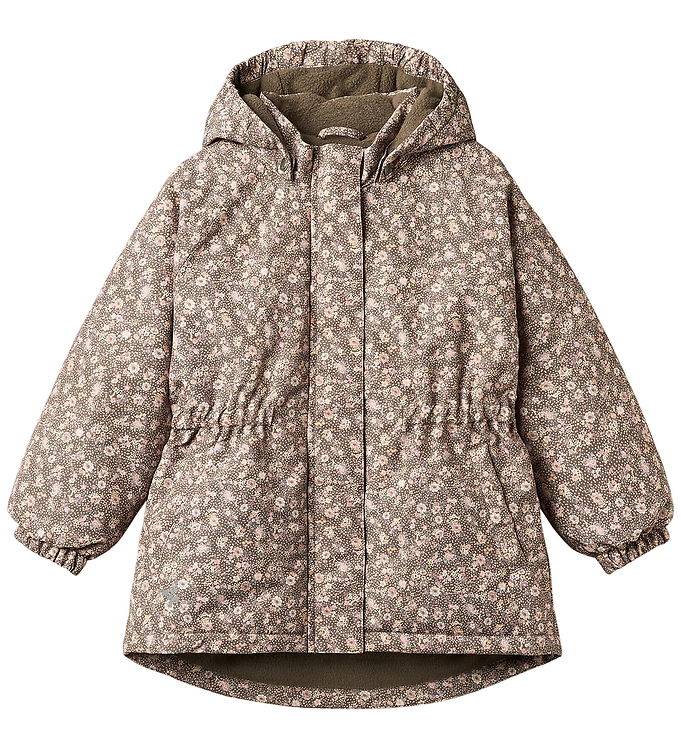 Wheat Vinterjacka - Petra - Dry Trä Snow Blommor - Wheat - 6 år (116) - Vinterjacka