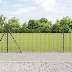 vidaXL Staketstolpar Set med 52 Grå Betong 3.2 x 3.2 x 110 cm Hållbar