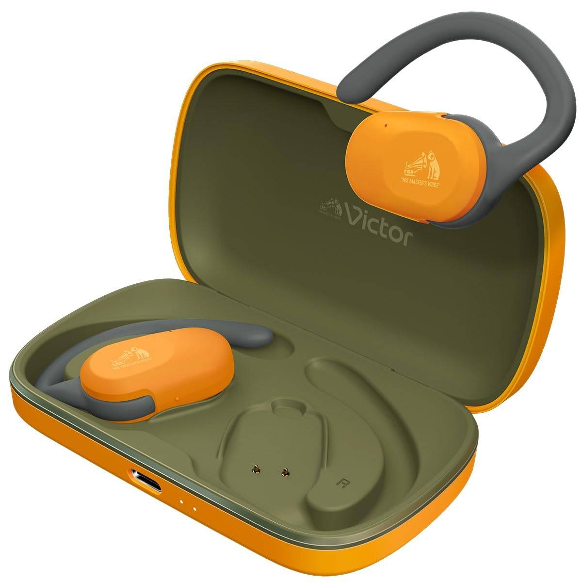 JVC Kenwood Victor HA-NP39T-D Wireless Earbuds, Bluetooth 5.4, Open-Ear, No-Hear Protection, Ear Hooks, Sports, with Microphone, 7.9g (Per Ear), 26