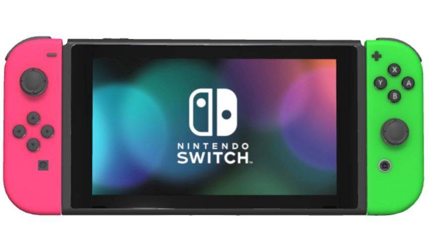 Nintendo Switch 2017 | med Spil | Grøn/Pink | 2 controllere | FIFA 23