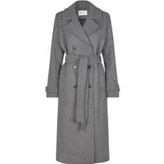 Modström Shaymd Coat Kvinde Dark Grey Melange Frakker Str M - hos Magasin