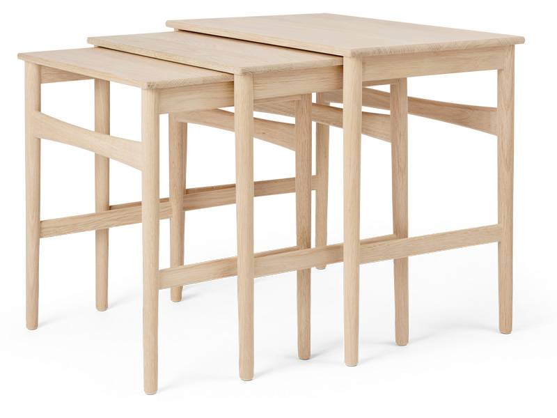 CH004 Nesting Tables - eg sæbe - Carl Hansen & Søn