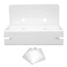 Adhesive Toothbrush Holder Wall Mounted Acrylic Toothbrush Storage Organizer with Cable Management vit