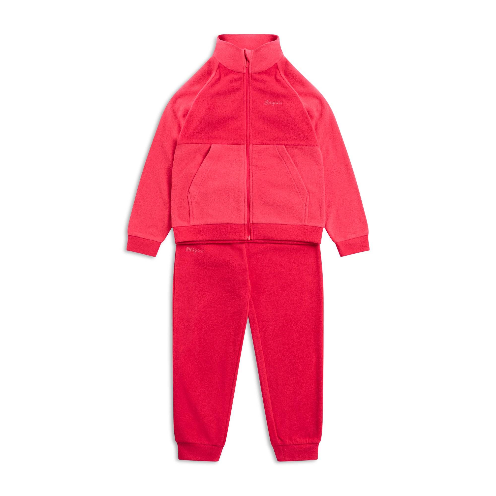 Bergans Lilletind Fleece Set Kids Light Alpine Rose/Alpine Rose - 104