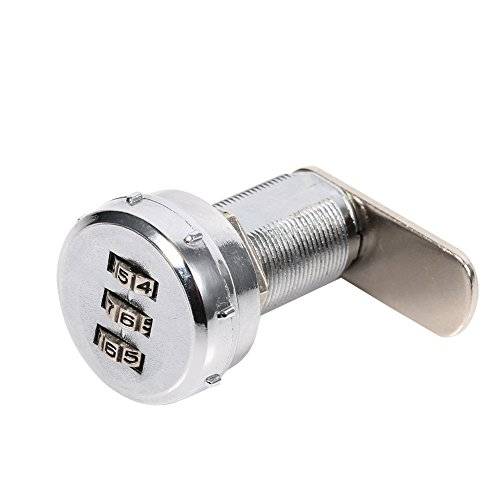 Mekaniskt skåpslås låda lösenord 3-siffrig kod för skåp, skåp, låda med bokstäver (17~23 mm)