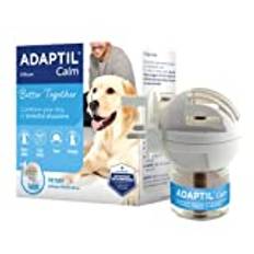 ADAPTIL Calm Home Diffuser med 30 dagars påfyllning – komfort, lugnande och orolig hund, anti-stress, vit