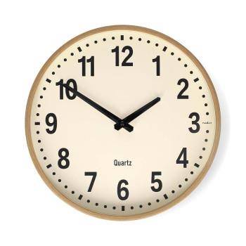 Nedis Väggklocka | Diameter: 300 mm | Plast | Tyst rörelse | Trä