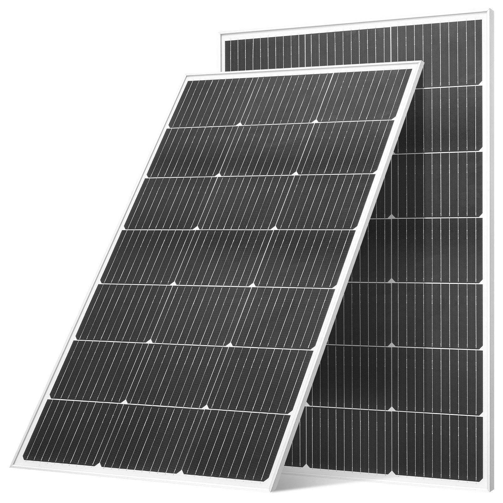 VEVOR 2PCS 100W Monocrystalline Solar Panels, 23% High-Efficiency Mono PV Module with Stable MC4 Output & Aluminum Frame