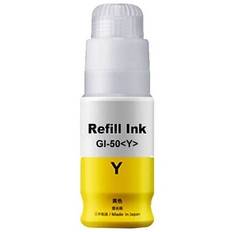 'kompatibel refill blæk til canon gi-50 y gul pixma g5050 g5055 g6050 g6055 g7050 gm2050 gm4040 gm405'