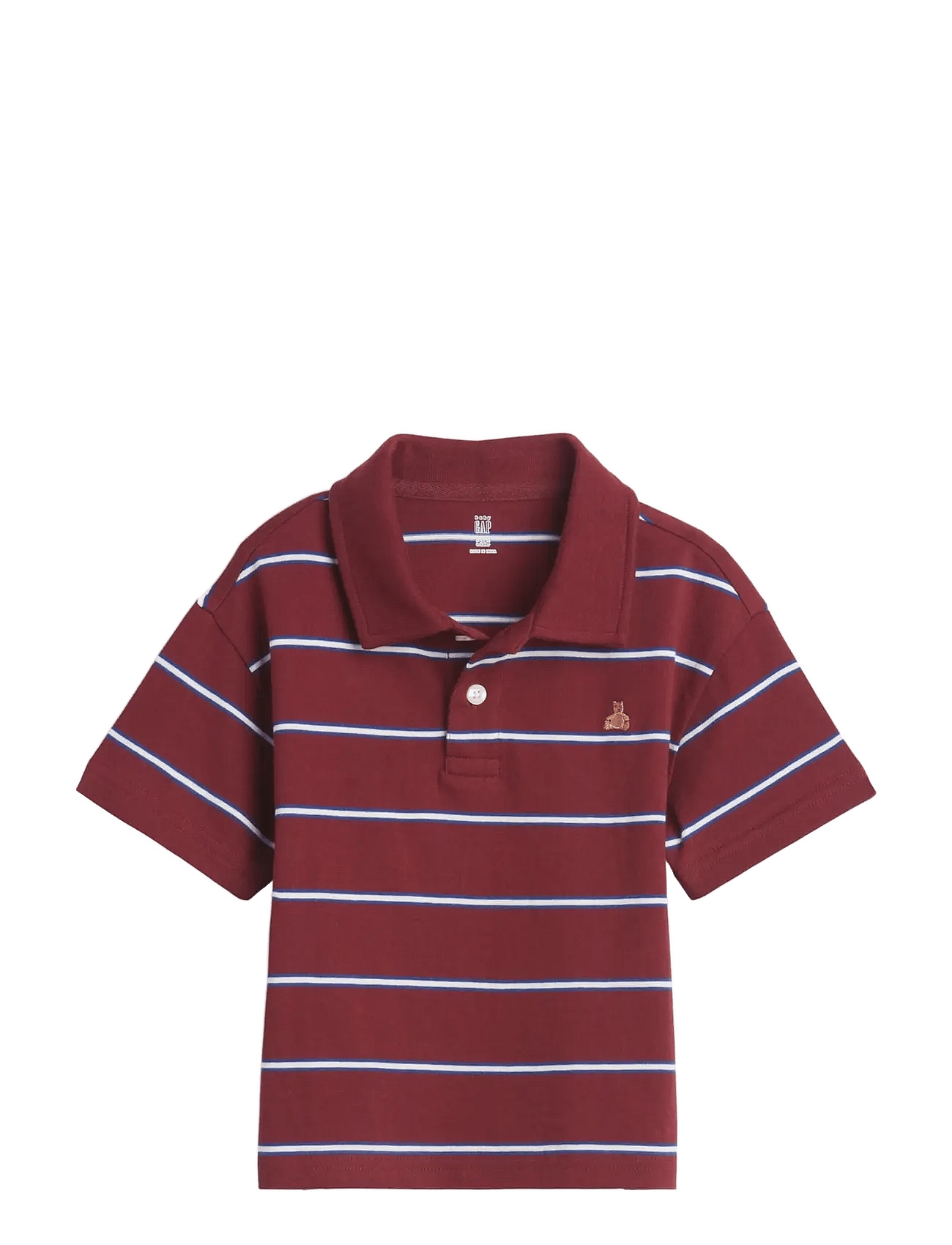 GAP Baby & Toddler Boxy Polo Shirt | Burgundy | 98
