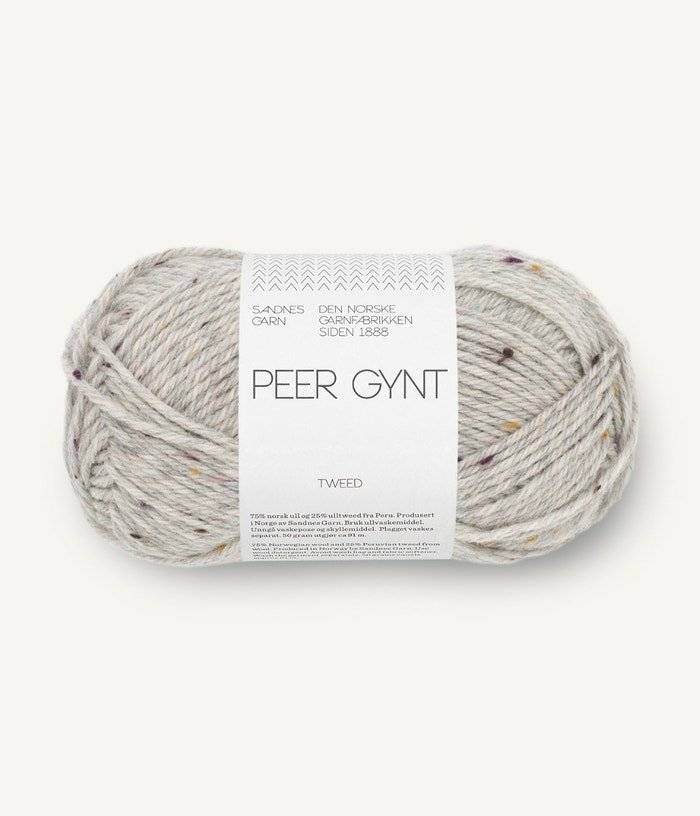 Peer Gynt Tweed | 1035 Light Grey Melange - Autumn Tweed