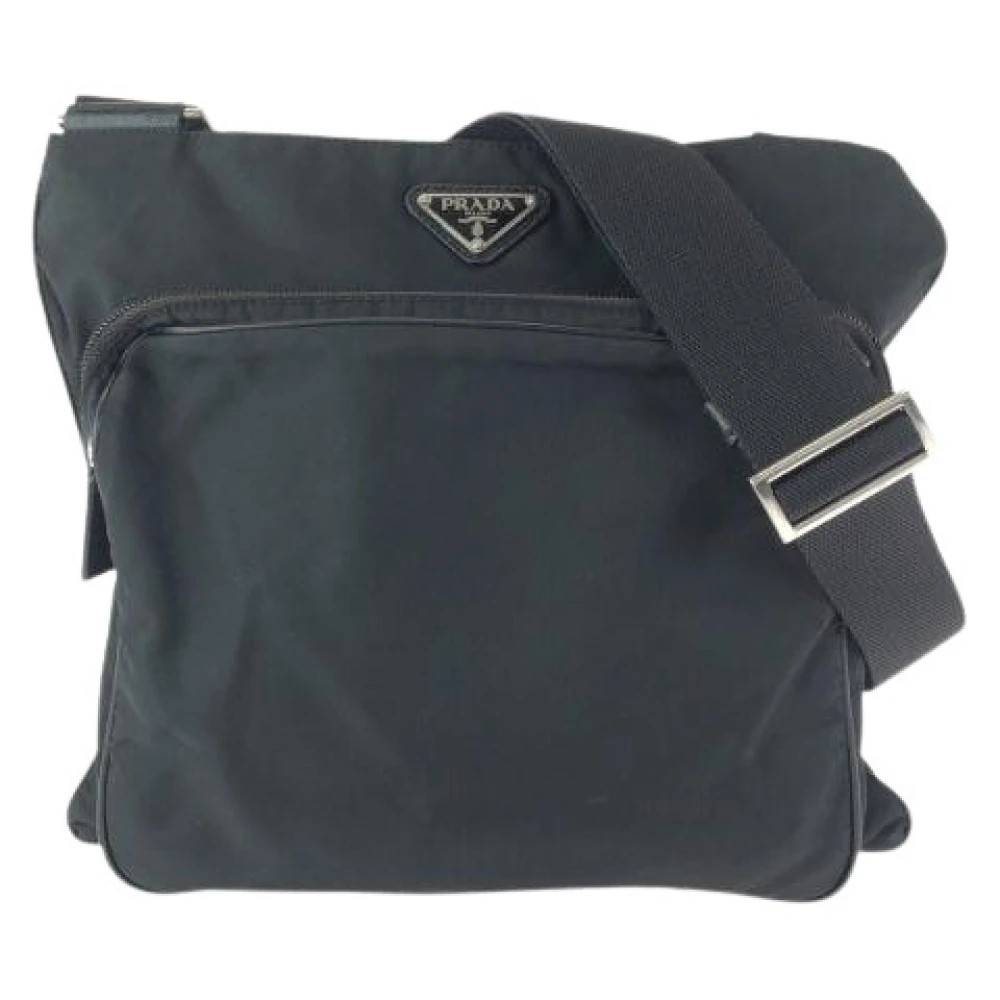 Prada Vintage Pre-owned Tessuto Nylon Skuldertaske - Vintage - Dame - Sort - ONE SIZE - Uld
