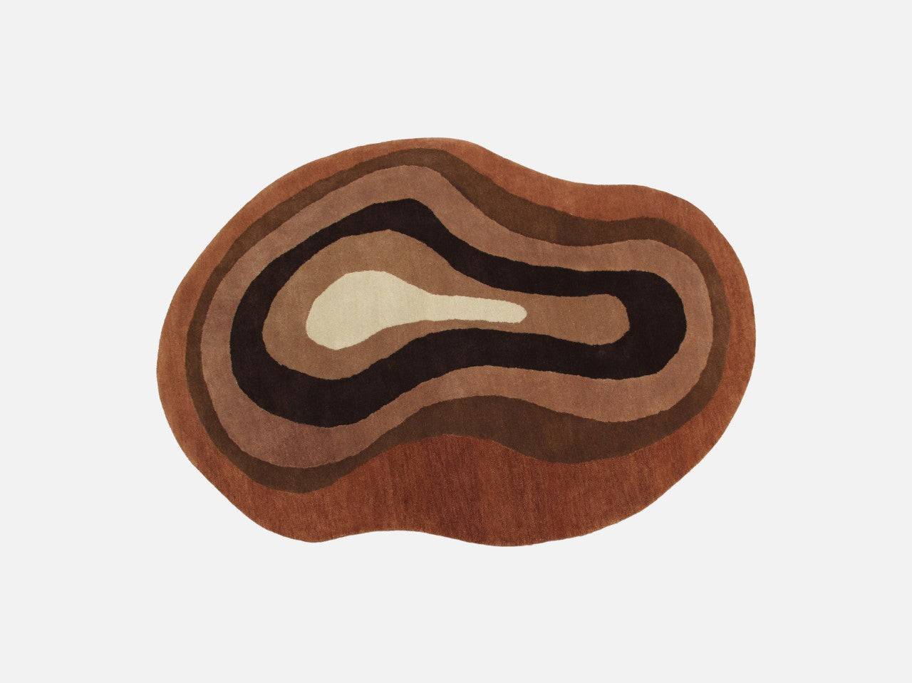 Cozy Brown - Gulvtæppe - 100% Uld - Brun - 160x230 cm