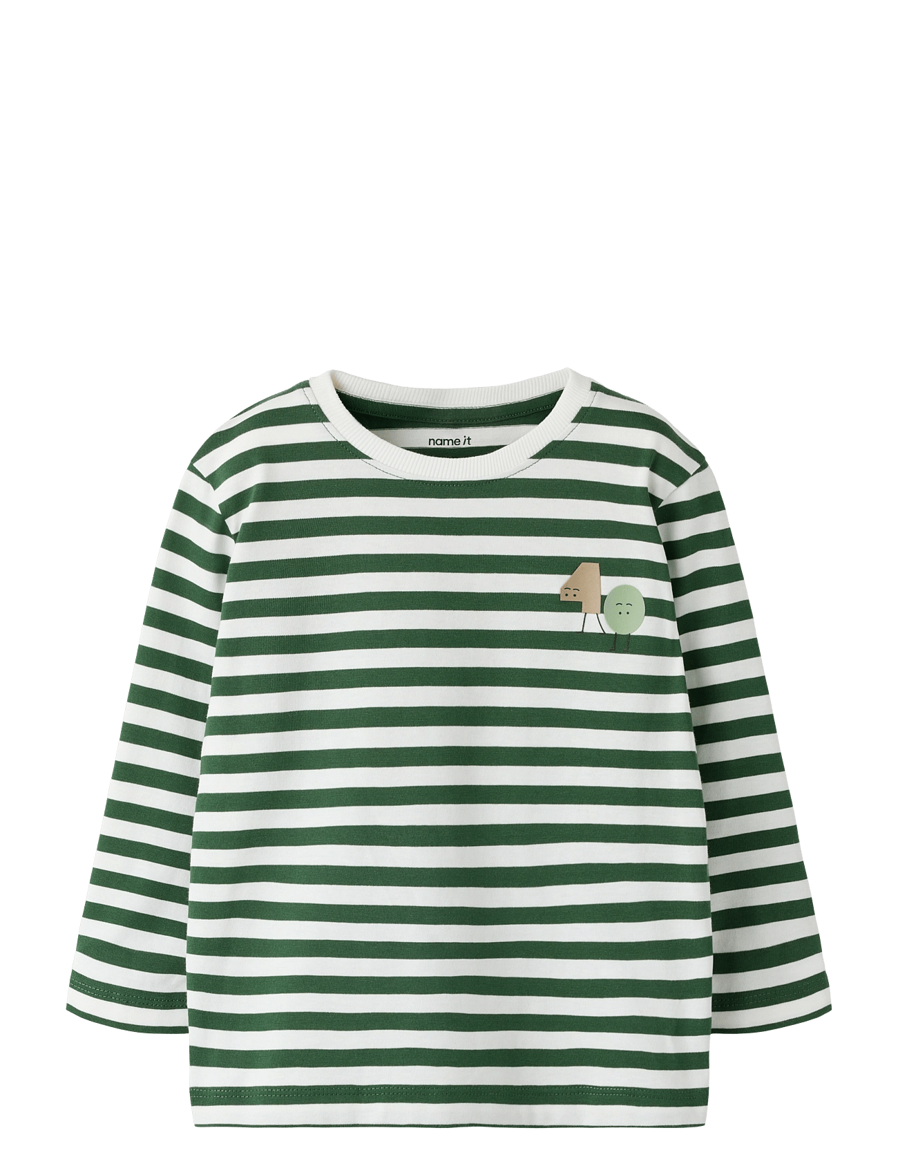 name it Nmmolico Ls Nreg Top - Green - 110