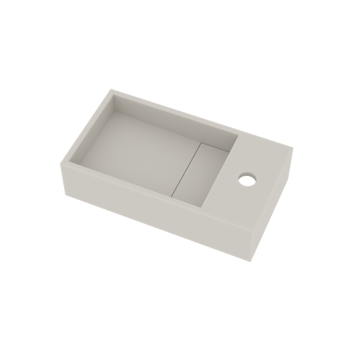 Ideavit SolidCube-40H håndvask, 40x22 cm, mat hvid