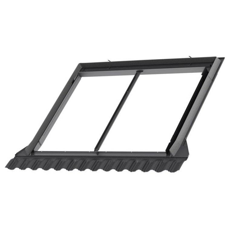 Velux tvillinginddækning prof. EBW MK04 4021 78x98cm A=18mm t/bølgeformet tag op til 120mm