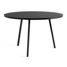 HAY - Loop Stand Round Table - Black - Ø120 cm - Spiseborde - Leif Jørgensen - Sort - Metal/Træ