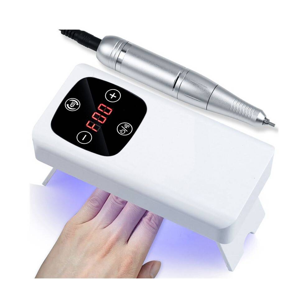 Nail Lamp V3 Grinder 2-In-1 45000 High Speed Nail Polisher Nail Salon Nail Baking Lamp