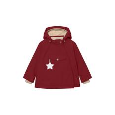 MATWANG Fleece Lined Winter Jacket, Red Merlot