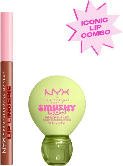 NYX PROFESSIONAL MAKEUP Hydra Drop Lip Combo 02 Naughty Nude + 01 Green Sereni-Tea