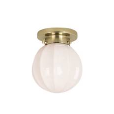 Badrumslampa Tak Marit Mässing/Opal Beige Liten