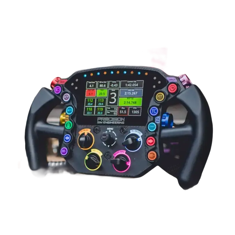 Precision Sim Engineering LM-X Steering Wheel - ADD-ON - No clutches / No paddles / Standard controles