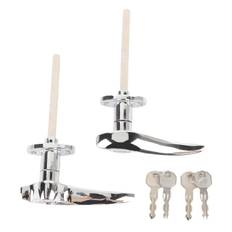 Car Outside Door Locking Handles Chrome Plated Aluminum Exterior Door Handles with 4 Keys