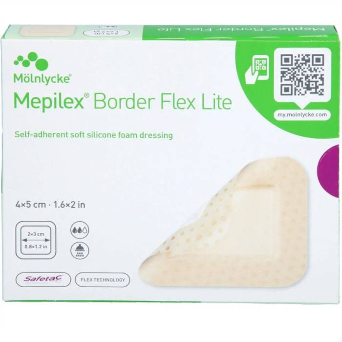 Mepilex Border Lite absorberande förband 4x5 cm 10 st