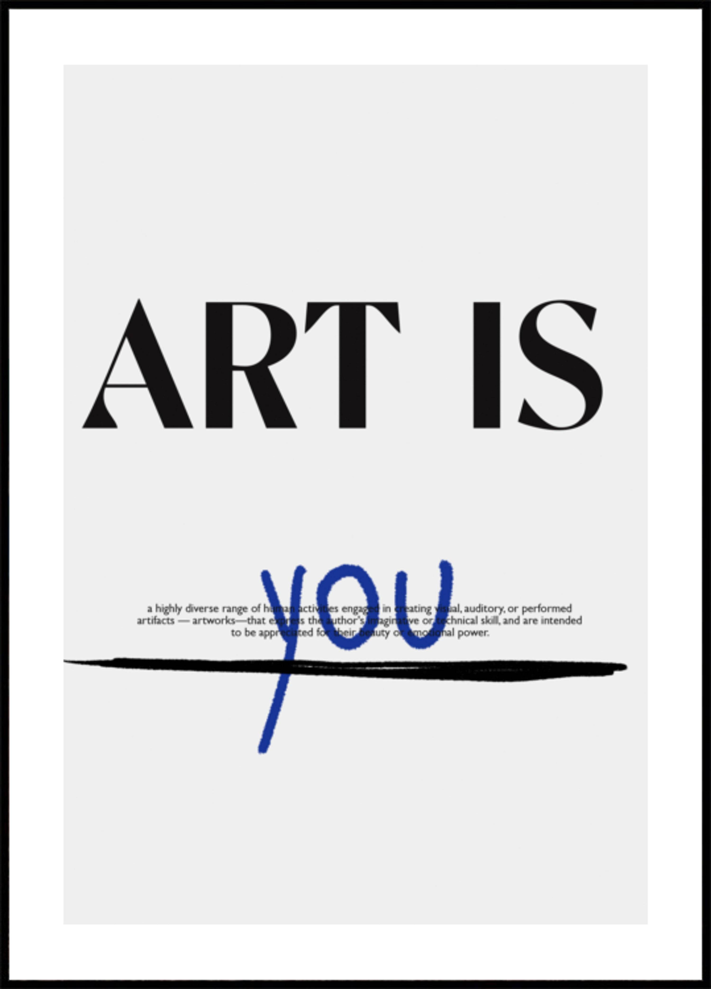 You Are Creation (30x40) - Plakater > Typografiska Posters, Citat, BD