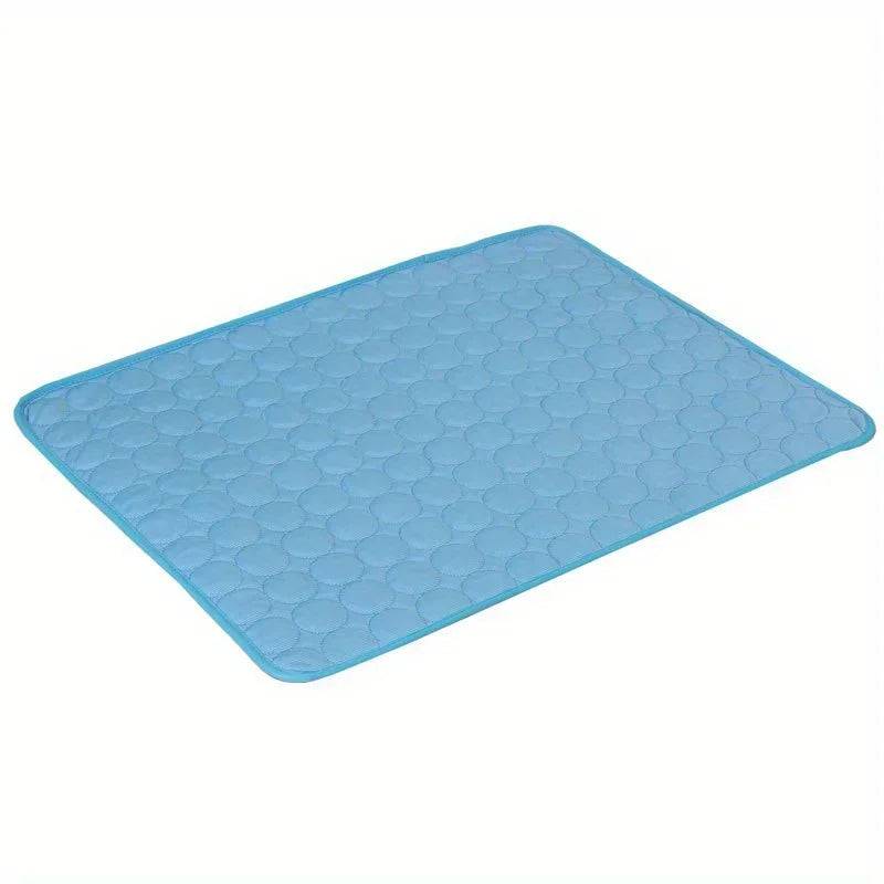Pet Cooling Mat Summer Cat and Dog Sofa Mat Soft Ice Silk Cold Feeling Nest Mat Summer Dog Cooling Mat Pet Products Dog Beds - L-70X55cm / Grey