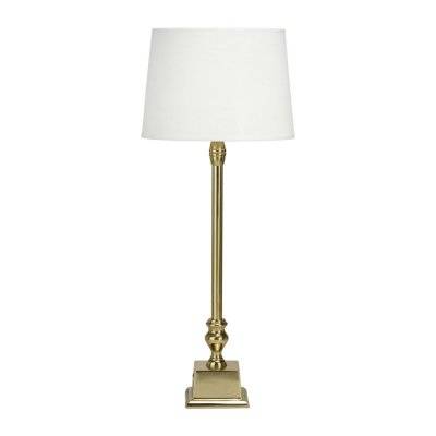 Bordslampa Linné H62 cm inkl. skärm, Guld & Offwhite - Pr Home