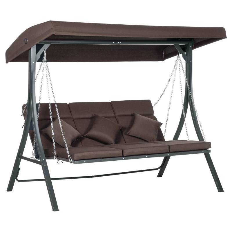 Hammock 3-sits justerbart soltak 198x118x168 cm