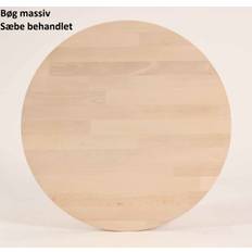 FURBO runt matbord - massiv behandlad bok (�90) S�pa bok