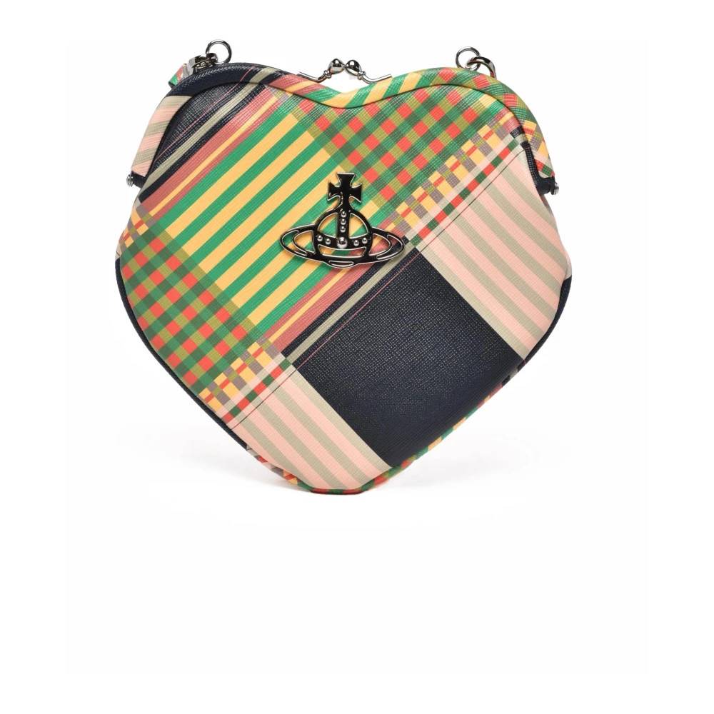 Vivienne Westwood Belle Heart Crossbody Taske - Tasker - Dame - Flerfarvet - ONE SIZE - Uld