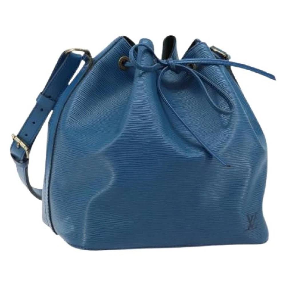 Louis Vuitton Vintage Pre-owned Bucket Bag - Vintage - Dame - Blå - ONE SIZE - Uld
