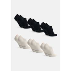 BAMBOO NO SHOW SOCKS - Black | Off White / 39-42 / 6-Pack