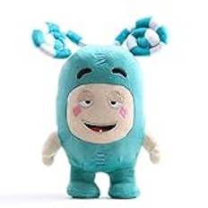 Oddbods Plysch 18 cm Mjuk Söt Plysch Oddbod Cartoon Treasure Soldier Doll Leksakspresenter for barn (grön)