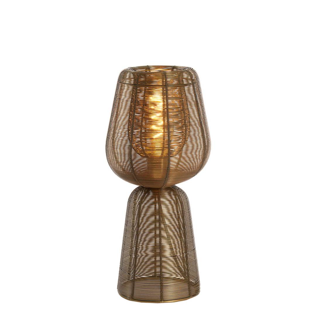 Light & Living - ABOSO table lamp Ø18x42, antique bronze