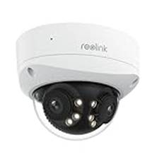 Reolink 4K 8MP 180° Dual-Lens PoE IP-kamera, IK10 Vandalsäker, Person/Fordon/Djurdetektering, Spotlight Color Night Vision, Tvåvägsljud, IP67 väderbeständig, Power over Ethernet, Duo 2V PoE