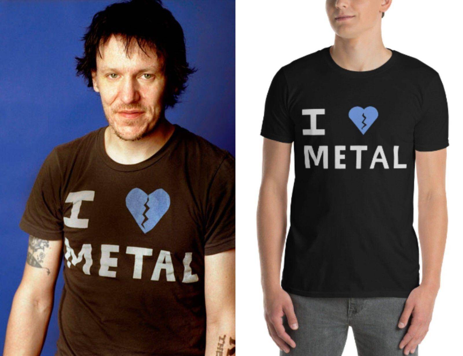 I love Metal As Worn By Elliot Smith Short-Sleeve Unisex shirt Cotton Oversize Large Size cm