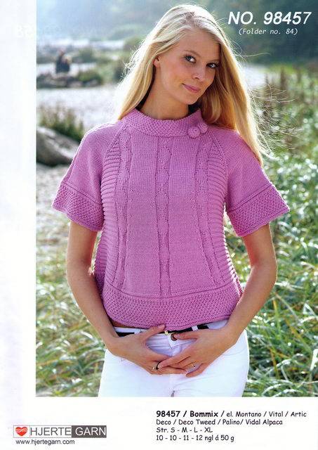 98457 Bluse m/A-vidde.