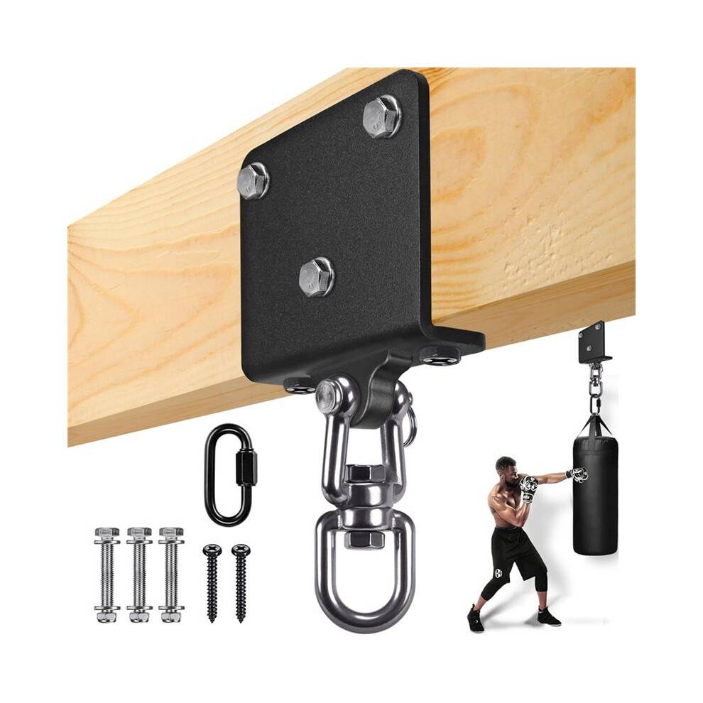 Punching Bag Hanger for Heavy Bag Mount Hardware 360 Rotation Boxing Bag Ceiling Mount I- Mount Hooks
