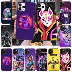 Fodral för iPhone 16 15 Plus 14 13 12 11 Pro 8 7 6S 6 SE 5S X XR XS Max Realme C30 C33 C31 9I Svart Sofe Cover FI3 Fortnite Funny iPhone 11 Pro mörk marinblå