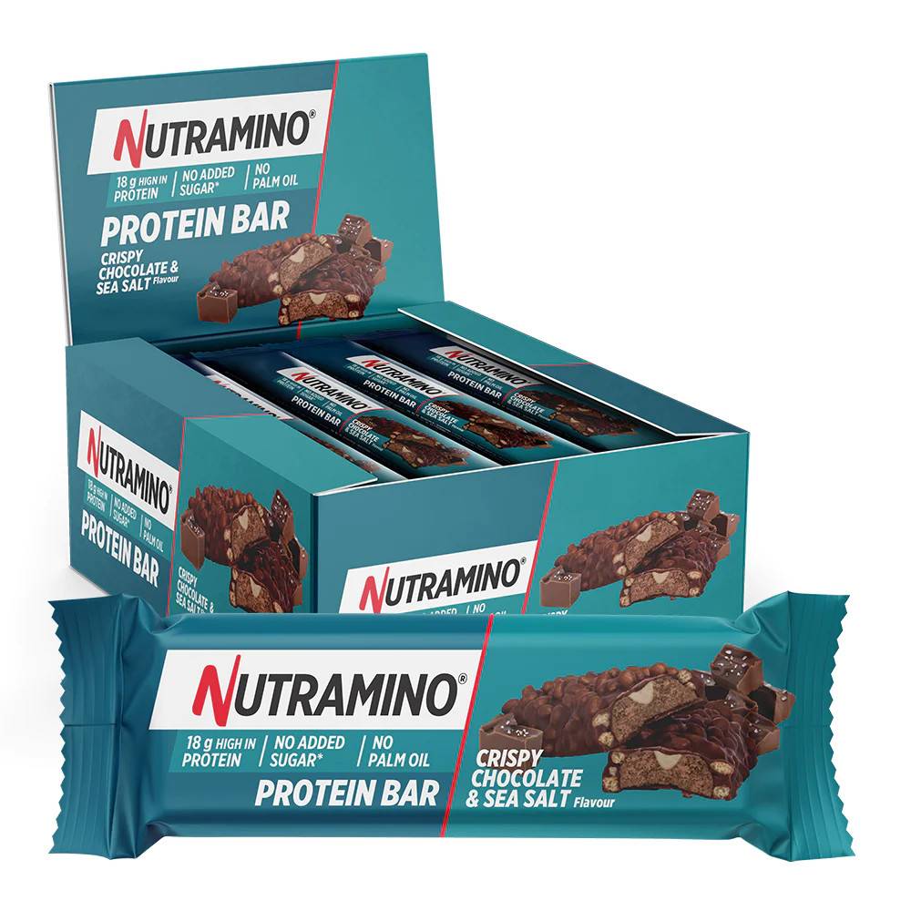 Nutramino Protein Bar Crispy Chocolate & Sea Salt 12 x 55 g