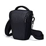 Kamerafodral resor vattentät stötsäker axelväska midjeväska kompatibel med Nikon Coolpix P1000, P950, P900 kamera, svart (BG99)