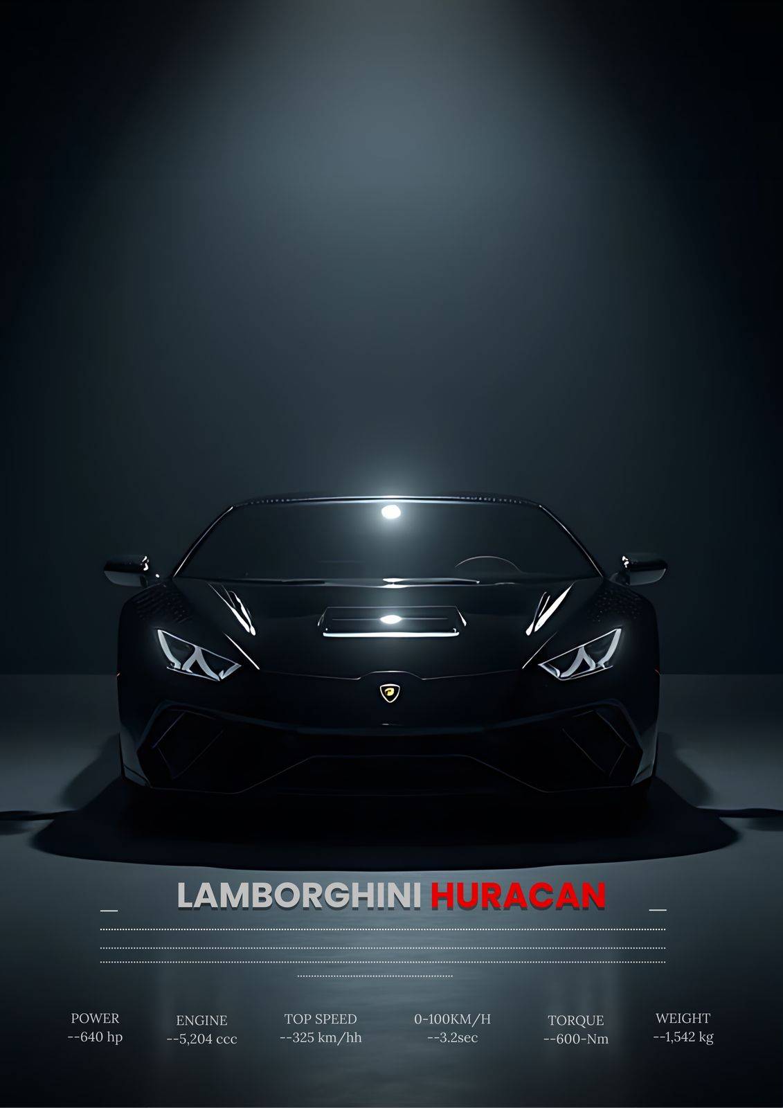 Affisch - Lamborghini Huracan