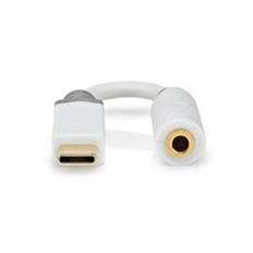 Nedis USB-C™ Adapter | USB 2.0 | USB-C™ Han | 3.5 mm Hunstik | 0.10 m | Runde | Guldplateret | PVC | Hvid | Box