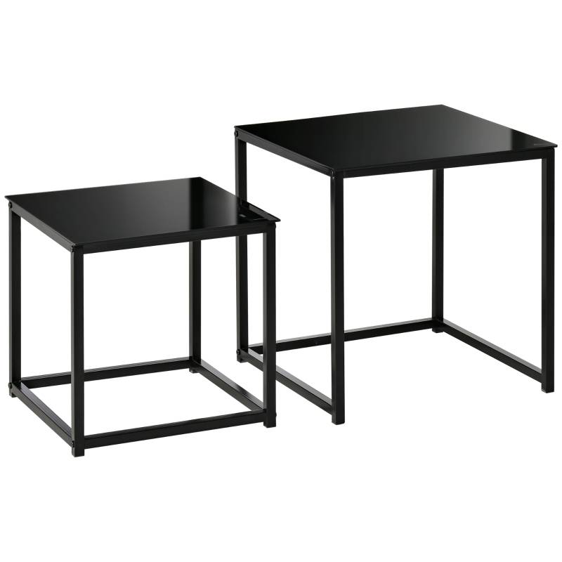 Soffbord set med glasskiva
