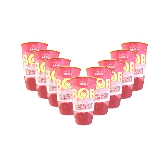Bubble tea BOB Sakura Peach, 9 x 360 ml